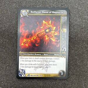 Sulfuras Hand of Ragnaros Foil Molten Core Treasure #30 World of Warcraft